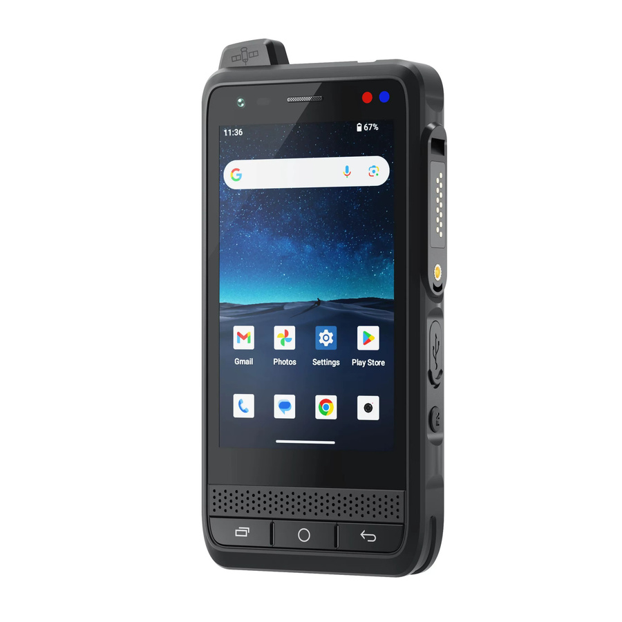 UNIWA F400 Robustes 4G PDA mit Android 15, Zello PoC Walkie-Talkie, 4 Zoll Display, 4GB RAM, 64GB Speicher, NFC und SOS-Taste, Schwarz - Bild 4