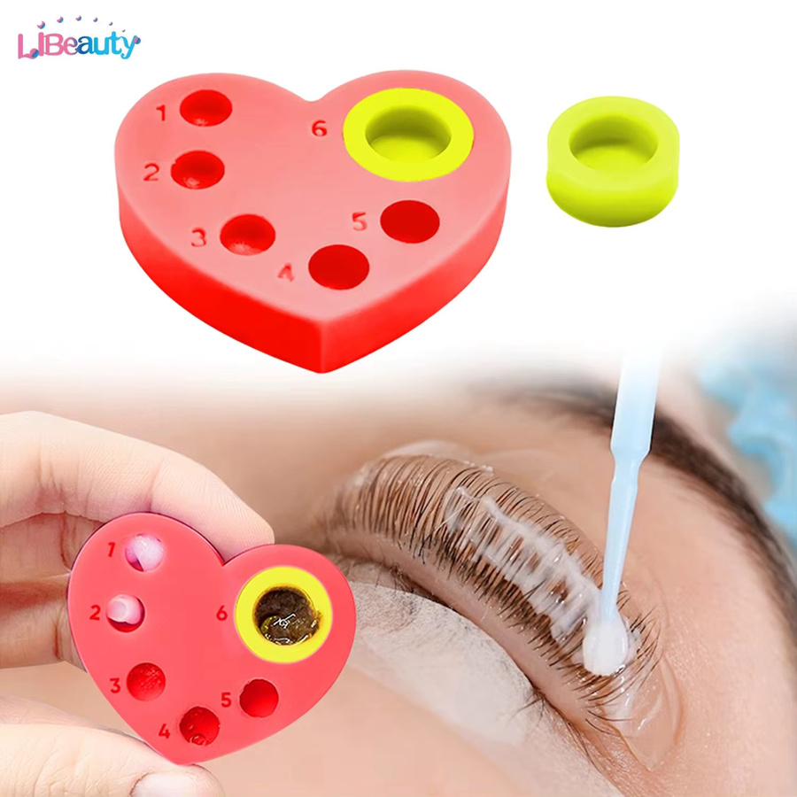 Libeauty Mini-Silikonpalette, 5/6 Funktionen für Wimpernlift und Tönung - Bild 2