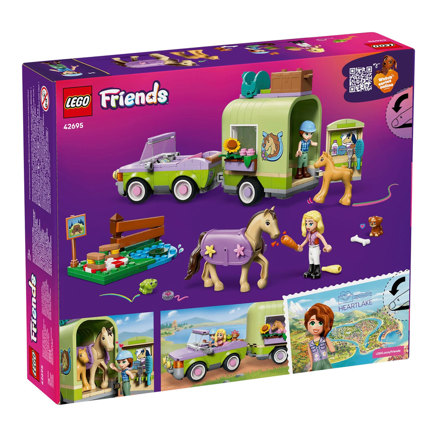 LEGO Friends Pferd und Fohlen mit Pferdeanhänger Spielset - Bild 5