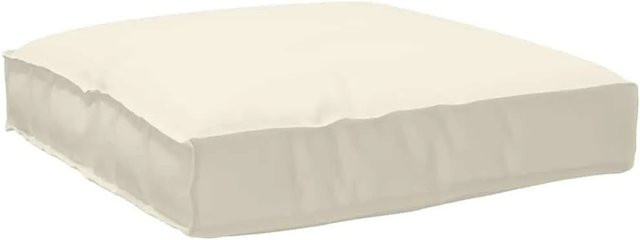 vidaXL Kissen in Beige aus Oxford-Stoff, B/T/H: 80 x 80 x 12 cm - Bild 1