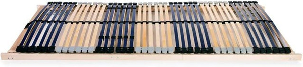 2er-Set vidaXL Lattenroste aus Buche und Birke mit 42 Latten und 7 Zonen, B/T: 90 x 200 cm, Braun
