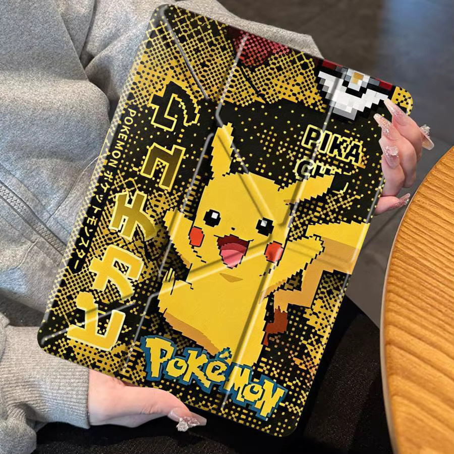 Pokemon Anime Pikachu Tablet-Hülle für iPad Pro, Air und Mini in verschiedenen Generationen und Größen - Bild 4