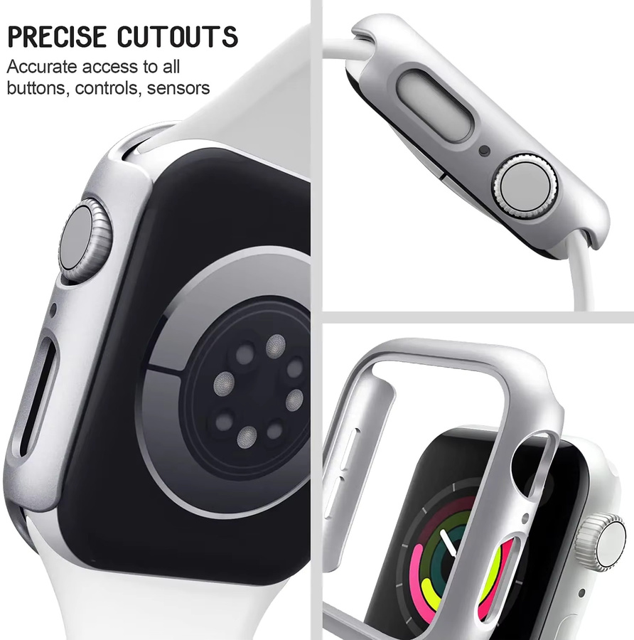 SNQP Schutzhülle für Apple Watch, Matt, Hart PC Bumper Rahmen, Unisex - Bild 4