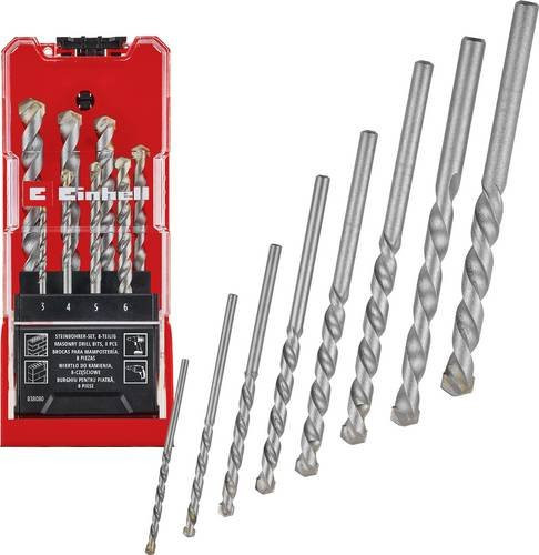 Einhell 8-teiliges Stein-Spiralbohrer-Set aus Kohlenstoffstahl in Silber mit Carbide-Spitze - Bild 1