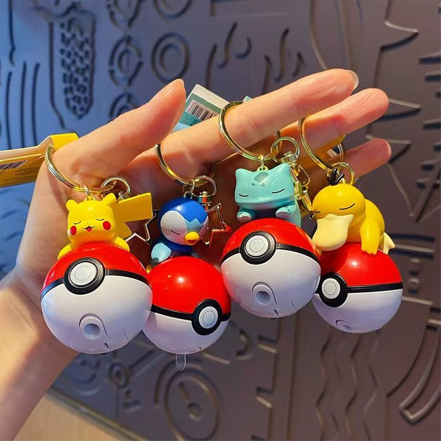 LANGBOWANG Pokémon Pikachu Bulbasaur Scorbunny Psyduck Puppe, Handgefertigter Anhänger - Bild 1
