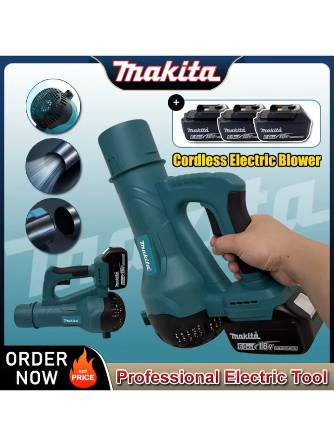 Makita Bürstenloser Akku-Laubbläser Turbo-Gebläse für 18V Akku - Bild 6