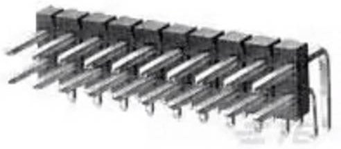 TE Connectivity Einbau-Stiftleiste Standard in Schwarz aus Kunststoff - Bild 1