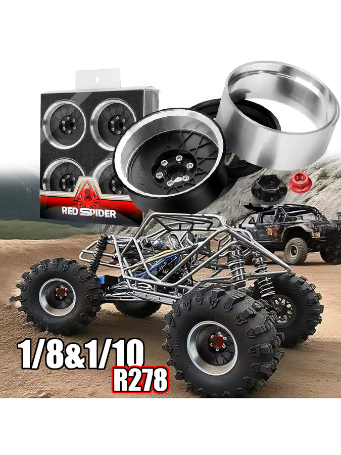 AXIAL 1/8 AXP8 Gilamon RC Car, 2,2-Zoll-Radnabe, Metall, Zubehör - Bild 6