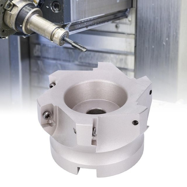 TOMTOP 90-Grad-Fräser BAP400R80276T rechtwinkliger Schaftfräser aus Kohlenstoffstahl in Silber - Bild 1