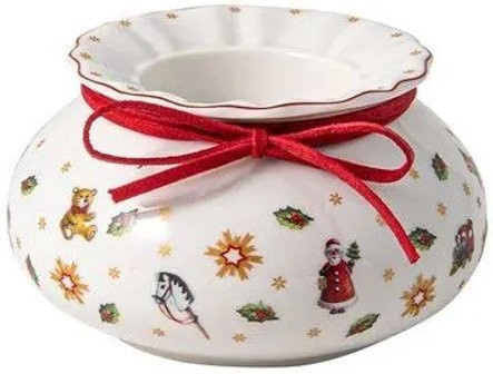 Villeroy & Boch Toy's Delight Teelichthalter Dekoration in Weiß, Rot und Multicolour, Durchmesser: 9,9 cm - Bild 1
