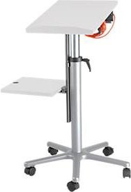 Projektortisch 9333 in Grau mit neigbarer Tischplatte, höhenverstellbar und 3-fach Steckdose - Bild 1