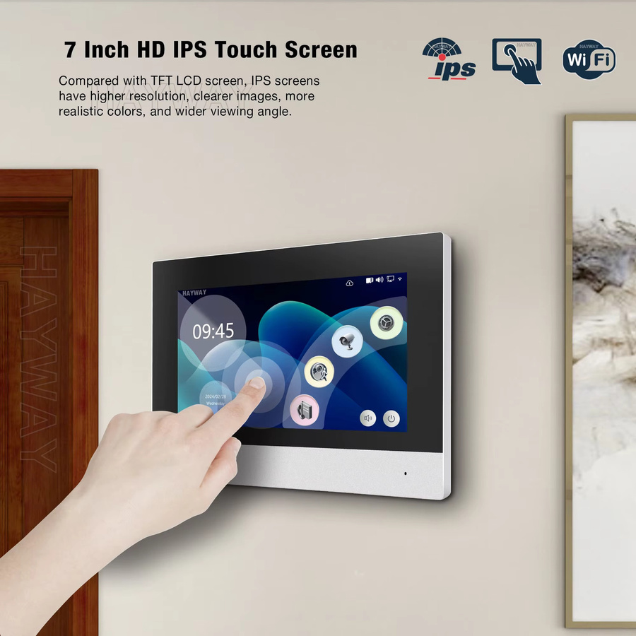 ZHHayway Tuya Wifi Video Türtelefon mit 7 Zoll Touchscreen und 1080P Kamera für dein Sicherheitssystem - Bild 4