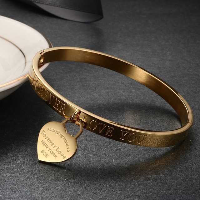 JOVO LOVE Armband Edelstahl, Gold, Damen - Bild 1