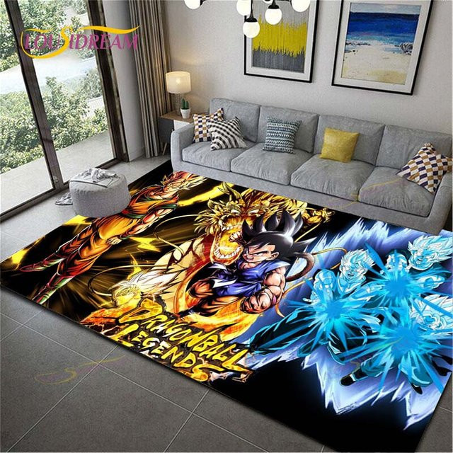 Dekorativer Dragon Ball Goku Kinderspielteppich mit 3D-Muster von new Yunheng, rutschfest und waschbar, B/T: 40 x 60 cm - Bild 1