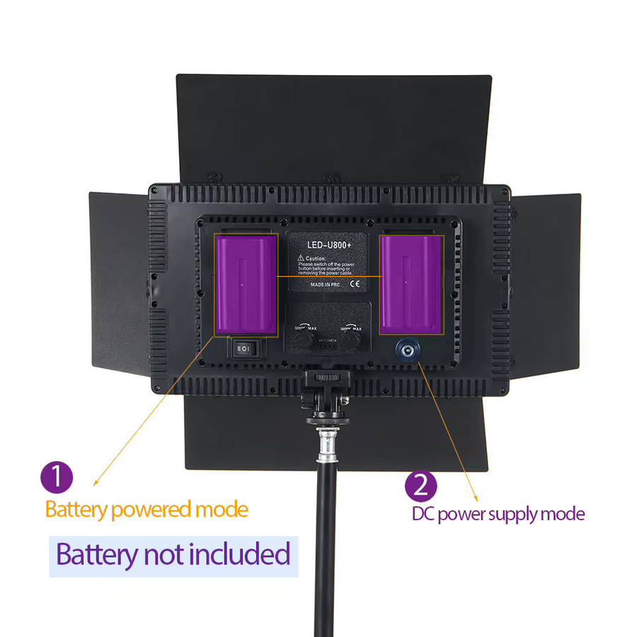 BTFOOR LED Foto Studio Licht Video Beleuchtung 40W/50W Panel Lampe mit Fernbedienung in Schwarz - Bild 3