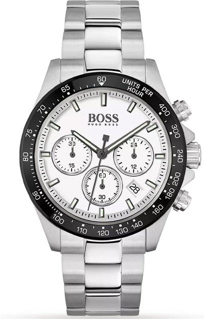 Hugo Boss Herrenuhr, Quarz, Edelstahl, 44 mm, Silber - Bild 1