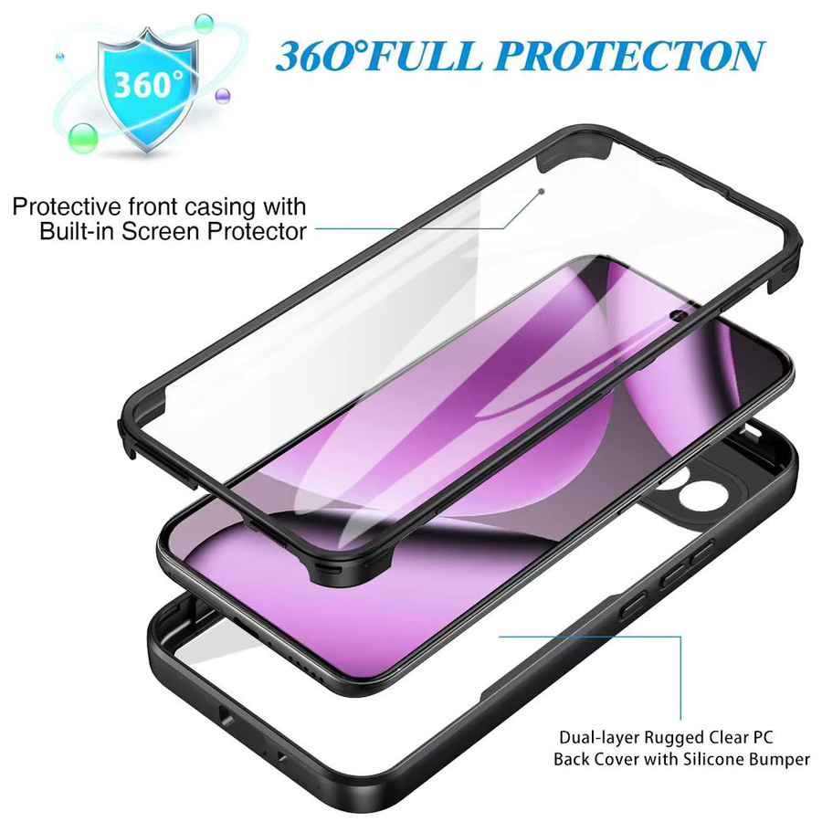 Transparente 360° Vollschutz-Hülle für Google Pixel 10A, 10 Pro XL, 9 Pro XL und 6A mit stoßfestem Kameraobjektiv- und Bildschirmschutz - Bild 2