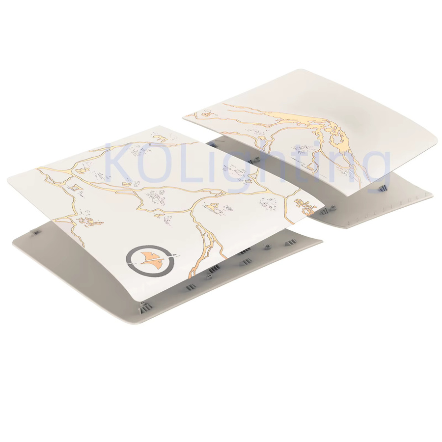 kolorkoli Ersatzgehäuse Frontplatten-Abdeckung für PlayStation 5 Pro Digital Edition in Schwarz und Weiß - Bild 2