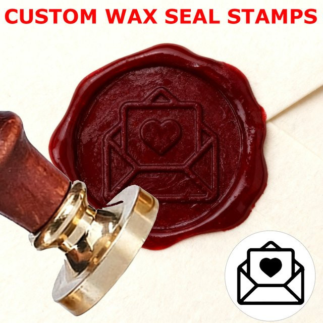 Personalisierter Wachssiegel-Stempel mit Tier-Logo für DIY-Umschläge, Papierkarten und Bastelarbeiten - Bild 1