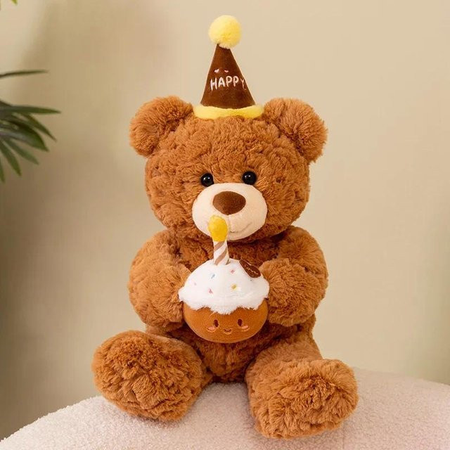 Kidsly Geburtstagstorte Bär Kaninchen Plüschtier, Plüsch / Textil, ab 14 Jahren - Bild 1