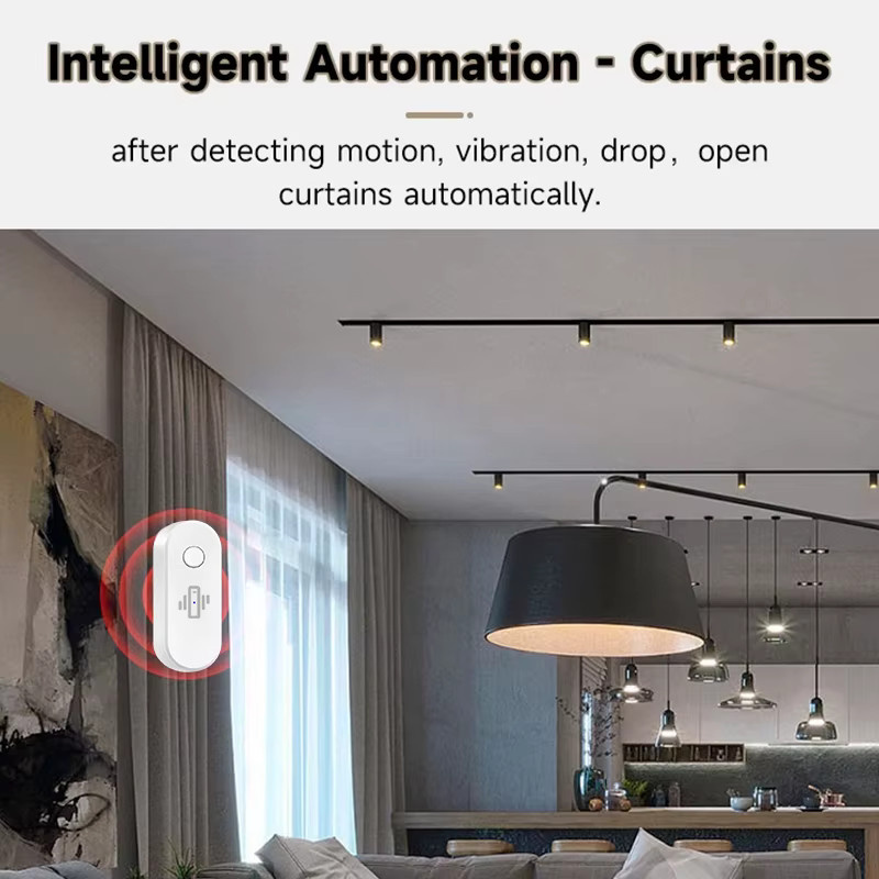 Tuya WiFi Vibrationssensor zur Echtzeit-Erkennung von Erschütterungen und Bewegung mit App-Benachrichtigung in Weiß oder Schwarz - Bild 6