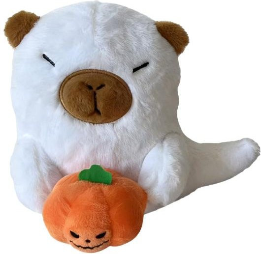Yiran toy Capybara Geist Kürbis Plüschtier, 19cm, ab 0 Jahren - Bild 1