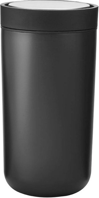 Stelton To Go Click Thermo Trinkbecher aus Edelstahl in Schwarz, 200 ml - Bild 1