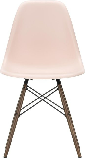 Vitra DSW Eames Plastic Side Chair in Pink aus Kunststoff und Holz mit mattem Finish - Bild 1
