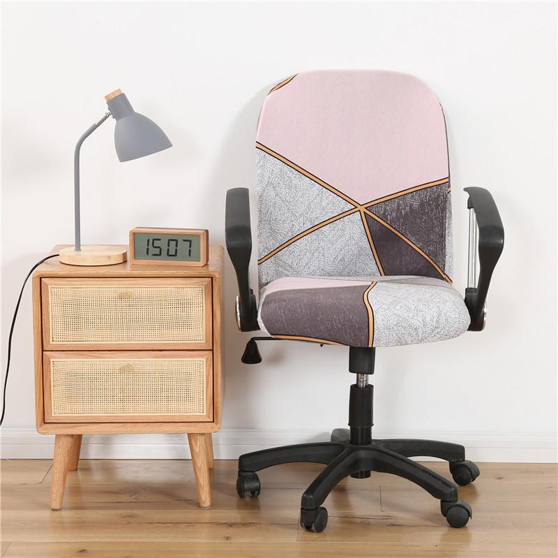 Waschbarer Sessel-Sitzbezug mit geometrischem Design in Multicolour aus elastischem Spandex-Material - Bild 1