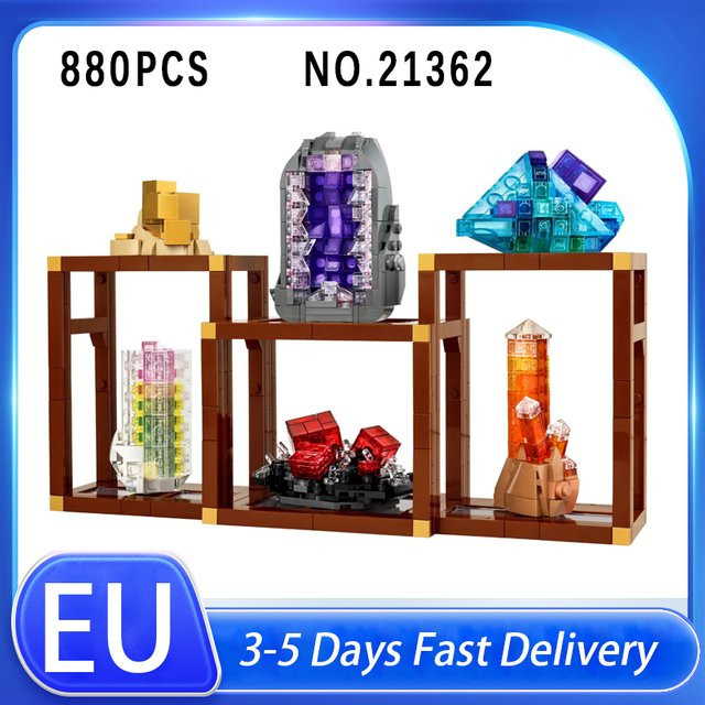 LEGO Transparente Mineral- und Edelstein-Bausteine, 880 Teile - Bild 1