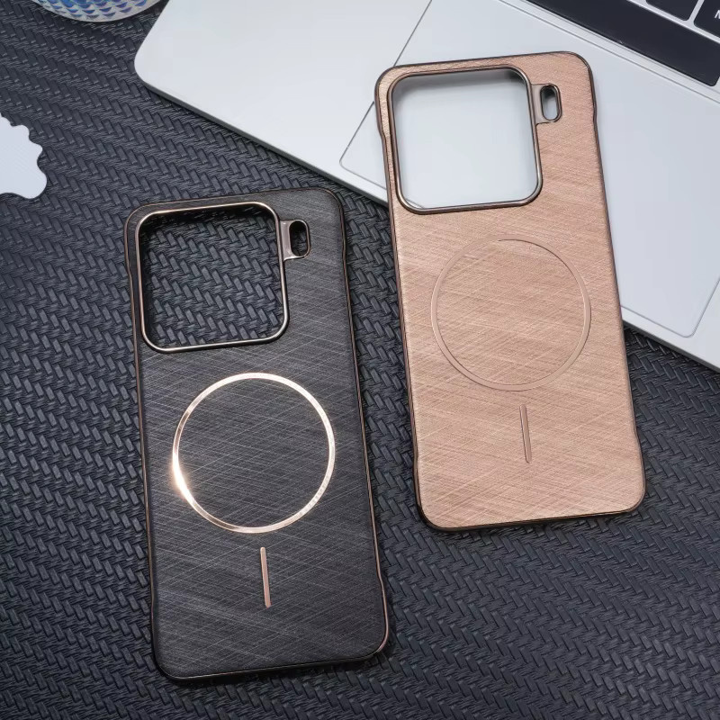 Luxus Gold Wire Rahmenlose Schutzhülle für Xiaomi 15, 15 Pro und Mi 15 mit magnetischem Wireless Charging und ultra dünnem Design - Bild 1