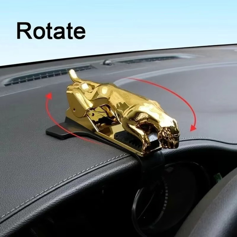 Personalisierte Auto-Handyhalterung als Tischplatten-Halterung für die Navigation in Silber oder Gold - Bild 2