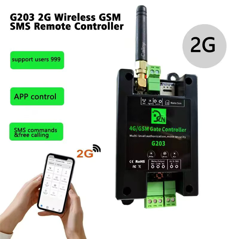 HAMBERS G203 LTE 4G und Wifi Fernzugangscontroller mit GSM Relaisschalter für Toröffner in Schwarz - Bild 5