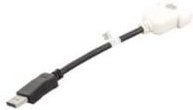 Dell DVI-Adapter DisplayPort (M) zu DVI-D (W) in Schwarz, refurbished - Bild 1
