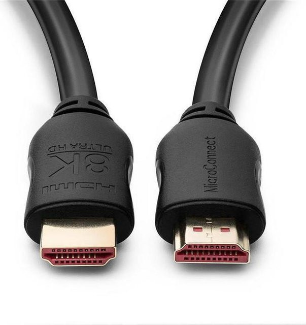 Microconnect HDMI-Kabel Typ A Schwarz, Länge: 5 m - Bild 1
