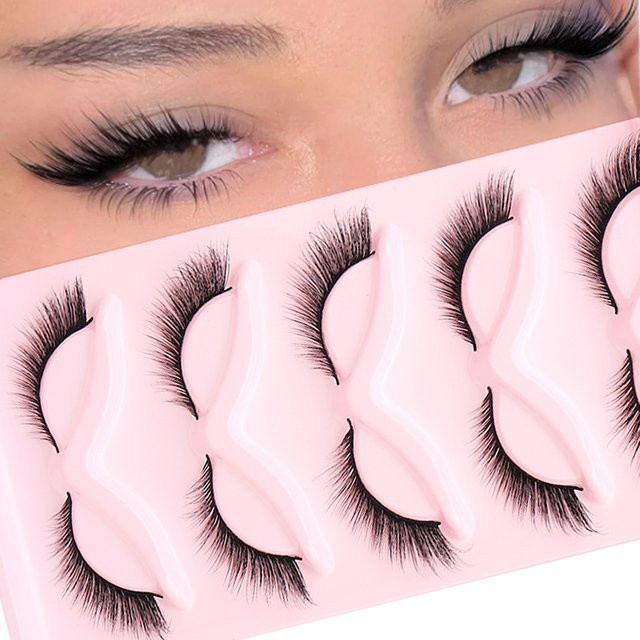 AMAOLASH Künstliche Wimpern, Black, Unisex, 5 Paar - Bild 1