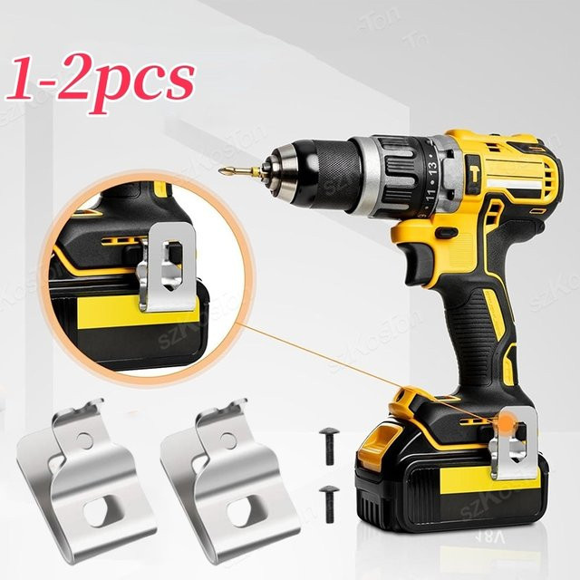 DeWalt Gürtelclip-Haken aus Edelstahl für Bohrschrauber 20V N 268241, Farbe: Silber - Bild 1