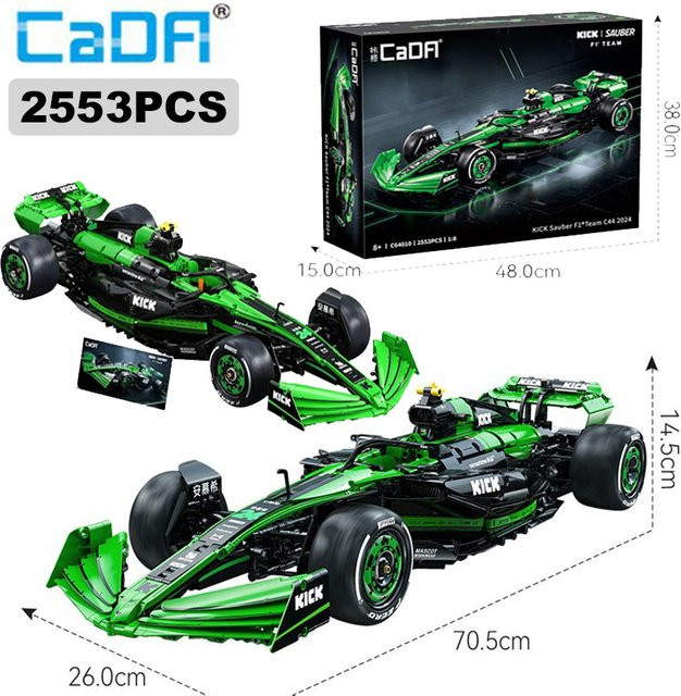 Cada Sauber F1 Team C44 Formel-1 F1 Rennwagen, Sportwagen, Bausteine, 1:8 - Bild 1
