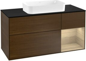 V&B Waschtischunterschrank Finion mit Wandbeleuchtung, Breite: 120 cm, Tiefe: 50,1 cm, Höhe: 50,1 cm - Bild 1