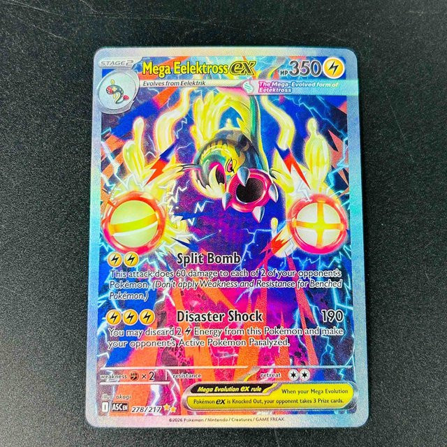 Keeppley Pokémon Englische Mega Eelektross ex Full Art Holo Karte - Bild 1
