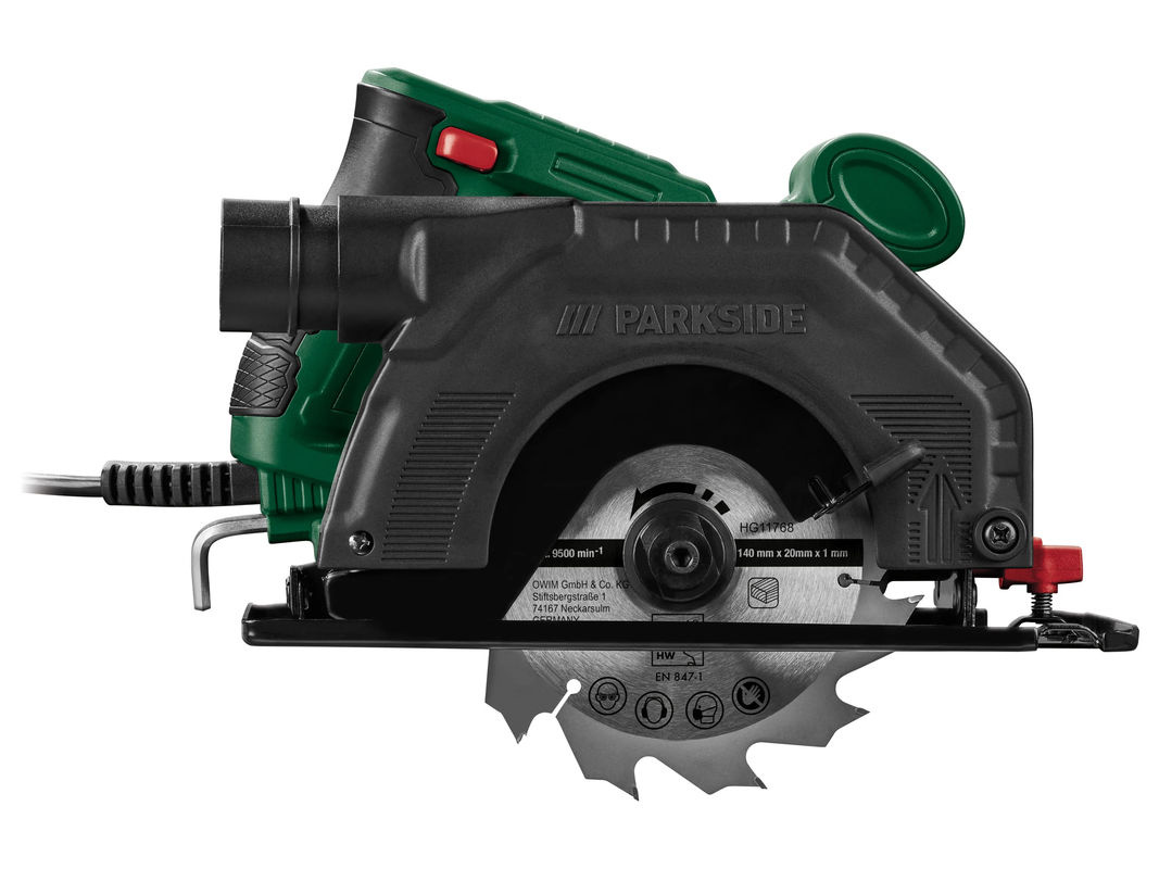 Parkside Handkreissäge PHKS 750 A1 in Grün mit 750 W Leistung - Bild 3