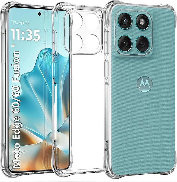 Stoßfeste Schutzhülle für Motorola Edge 60 50 Fusion Neo Pro G86 G85 G36 G35 G96 und Moto G14 in Transparent - Bild 1
