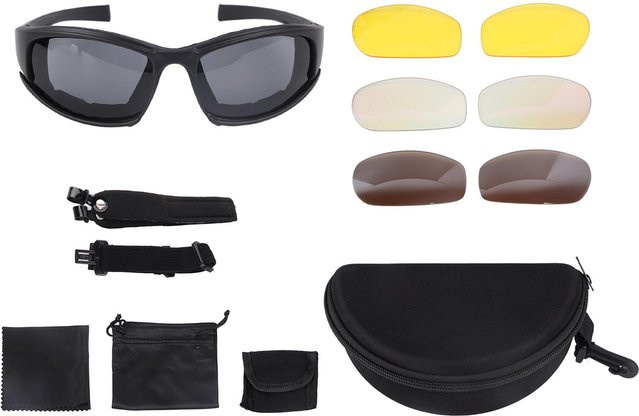 Neoglint Sportbrille, Unisex, Vollrand, Kunststoff, grau, schwarz - Bild 1