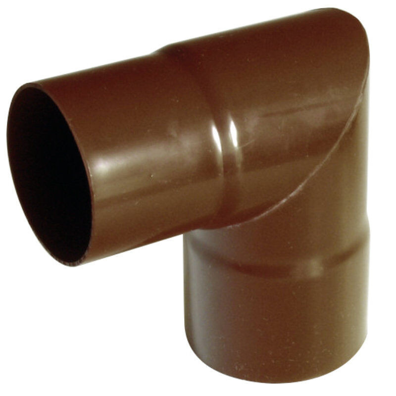 Friedrich von Lien AG Fallrohrbogen 90 Grad 75 mm für 100 mm Kunststoff Dachrinne aus PVC - Bild 1