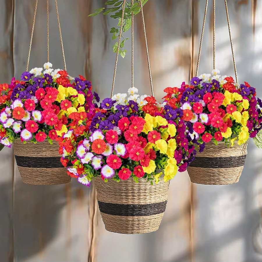 MENGHAO Gänseblümchen Kunstblumen-Blumenstrauß in Orange und Multicolour für Heimdekoration, Garten und Hochzeit - Bild 2