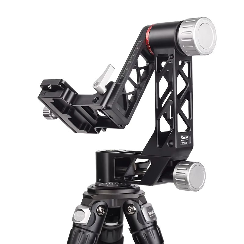 Professioneller 360-Grad-Panorama-Gimbal-Kopf für Stativ, DSLR-Kamera und Teleobjektiv, Schwarz - Bild 4