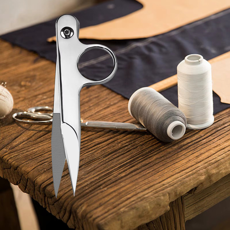 Kesoto Mini-Fadenschere in Silber aus Metall für Stickerei und Haushalt - Bild 2