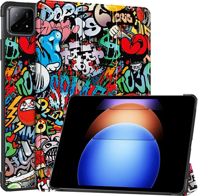Magnetische Smart Cover Schutzhülle für Xiaomi Mi Pad 6s Pro 12,4 Zoll mit Klappfunktion und Ständer aus hartem PC in Grün - Bild 1
