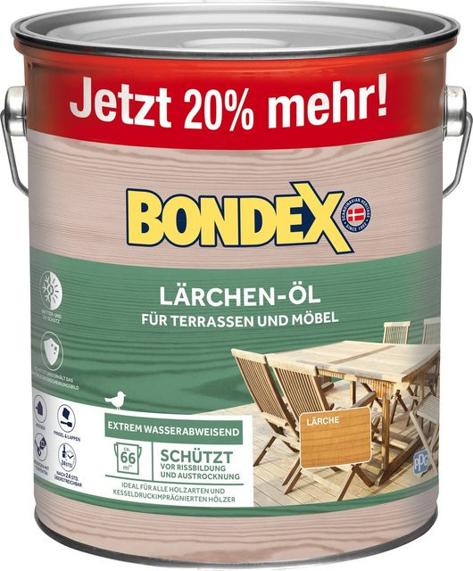 Bondex Lärchen-Öl in Braun mit UV-Schutz und Wasserabweisung - Bild 1