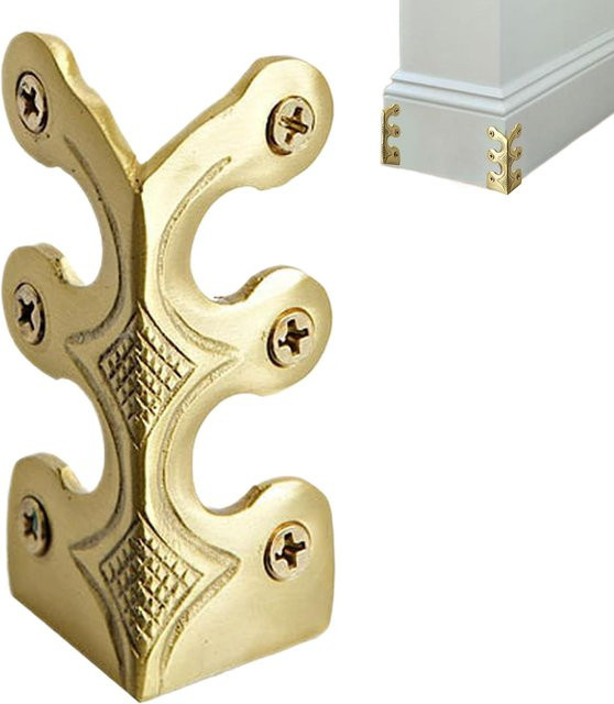 Skiffers Kanteneckenschutz aus massivem Messing in Gold - Bild 1